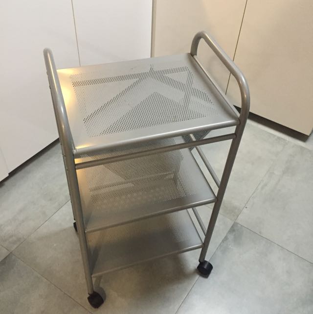 Ikea Draggan Troli Warna Perak Shopee Indonesia