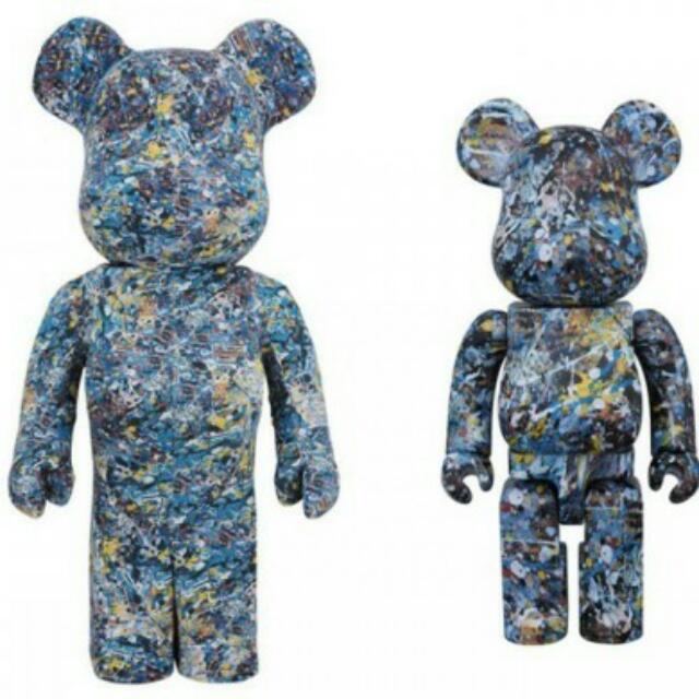 jackson pollock bearbrick 1000