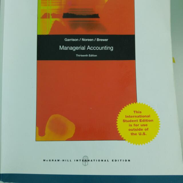 Managerial Accounting Textbook 13th Edition, Hobbies & Toys, Books