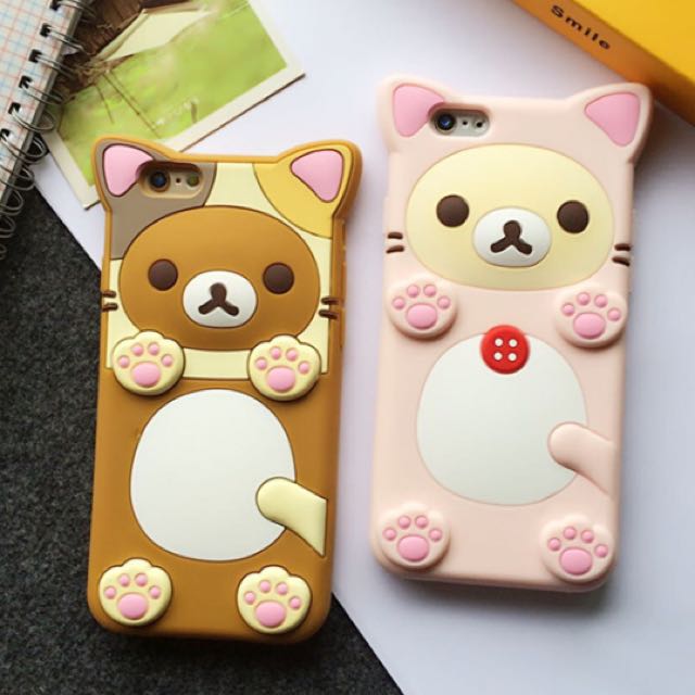 Pink rilakkuma phone case clearance