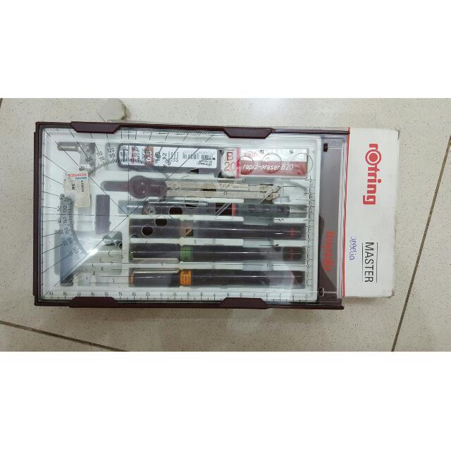 Reprice Rotring Rapidograph Set 0 2 0 3 0 5 Mm Design Craft On