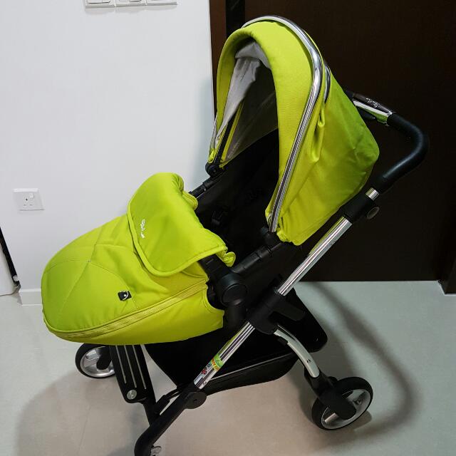 Lime green travel system hot sale