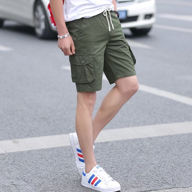 Latest Premium Korean Ulzzang Plain Colour Minimalist Cargo