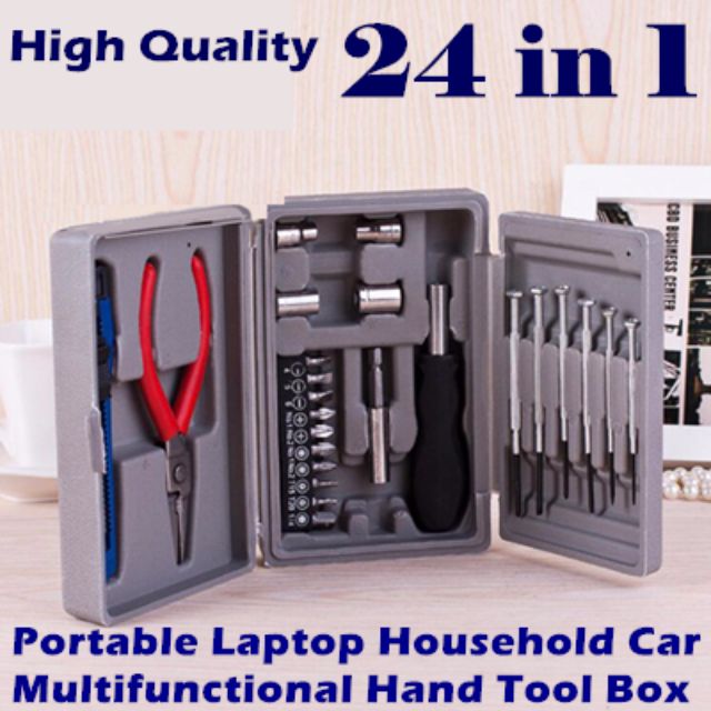 24 In 1 Portable Laptop Household Car Multifunctional Hand Tool