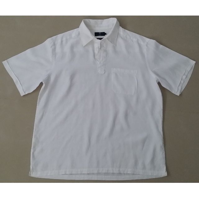 Blue Harbour by Marks Spencer Pure Linen White Short Sleeve Shirt For Men
