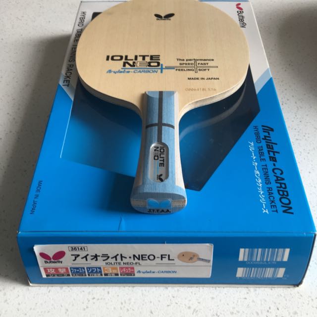 Butterfly (Silver Tag) Iolite Neo Arylate Carbon Flared Handle Table