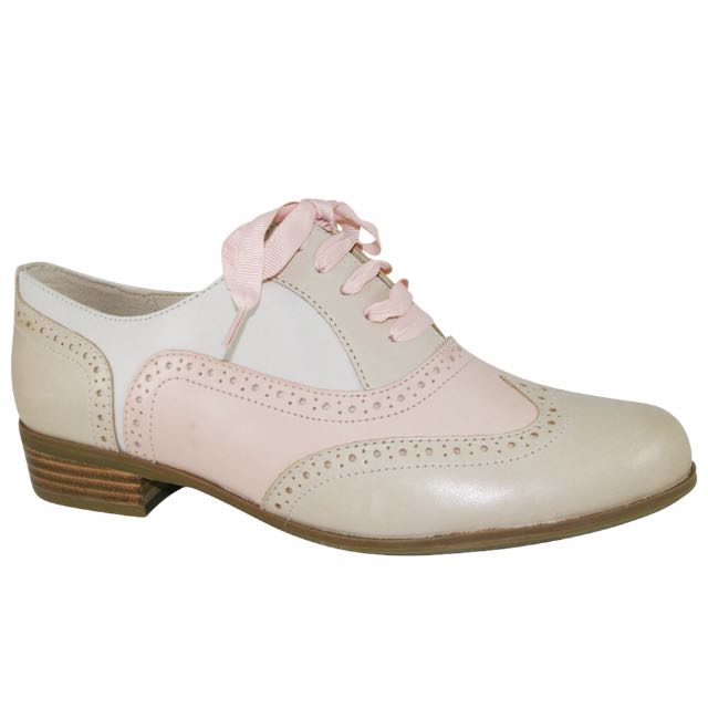 Clarks Hamble Oak Dusty Pink Brogues, Women's Fashion, Footwear ...