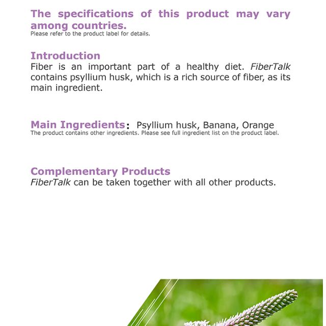 FiberTalk (Elead Global), Health & Nutrition, Health Supplements