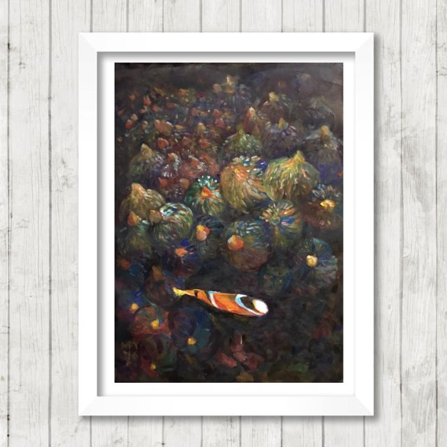 Charity Art Clown Fish Painting For Fish Lover Furniture Home Decor On Carousell