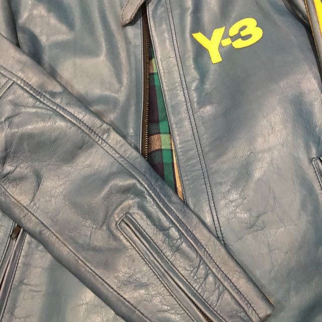 Adidas y3 leather jacket new arrivals