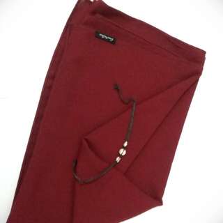 Jilbab Diamon Italy Dark Red