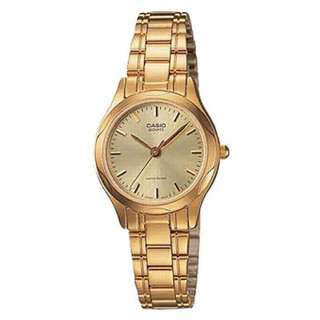 Casio 卡西歐 璀璨金 女錶 指針 金錶LTP-1275G-9A