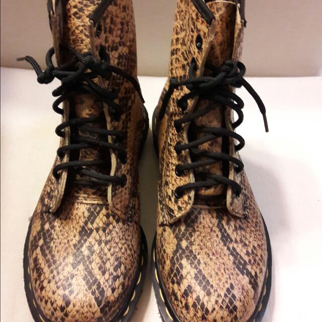 Dr marten snakeskin boots sale