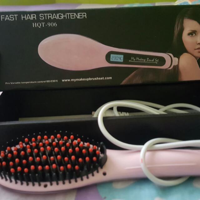 My makeup brush set hair hot sale straightener