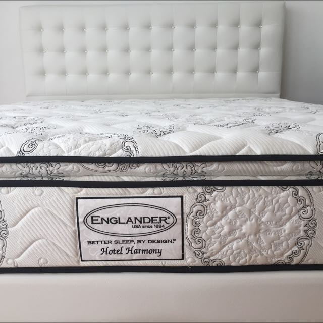 Luxurious Englander Hotel Harmony King Size Bed, Furniture & Home