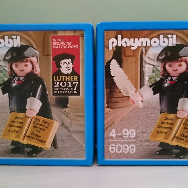 Playmobil,BIBLE,BOOK,LUTHER,LOT OF 4 PIECES 