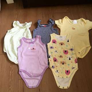 共5件👶Oshkosh包屁衣+Gap包屁衣+Carter's 5件 3-18m