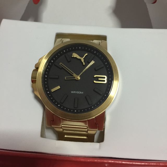 puma gold watch