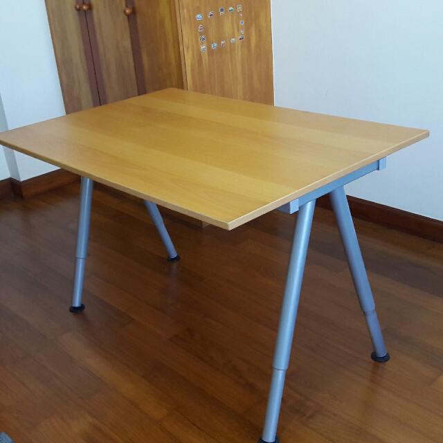 Ikea Thyge Adjustable Height Table Furniture On Carousell