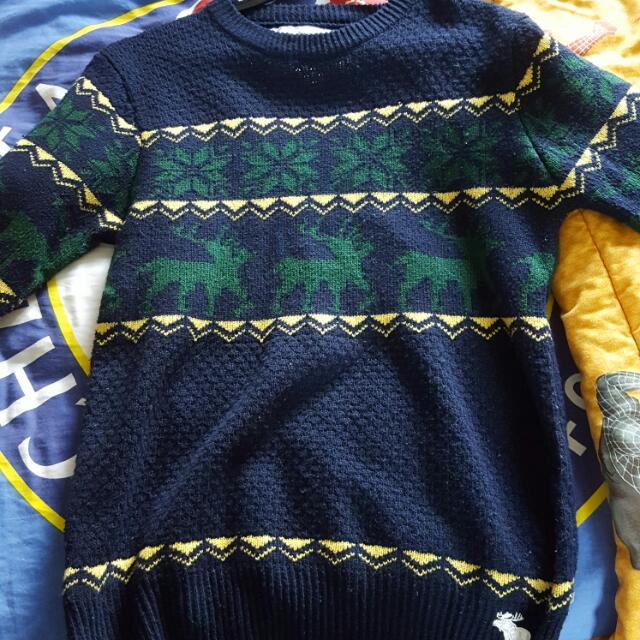 abercrombie and fitch christmas jumper