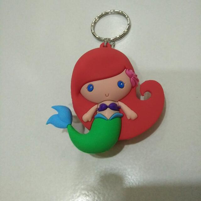 ariel figural keychain