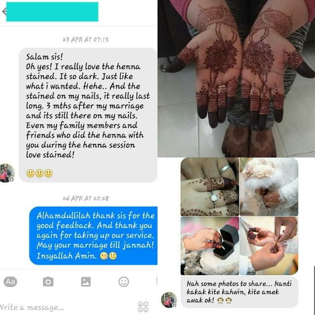 Natural Henna Cones Bridal Pengantin Inai Women S Fashion Dresses Sets Traditional Ethnic Wear On Carousell