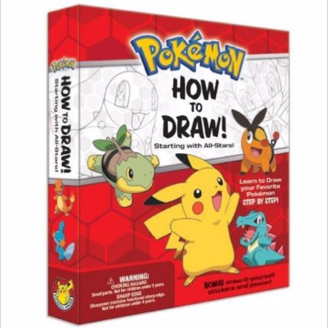 Pokemon How To Draw Kit Starting With All Stars Books