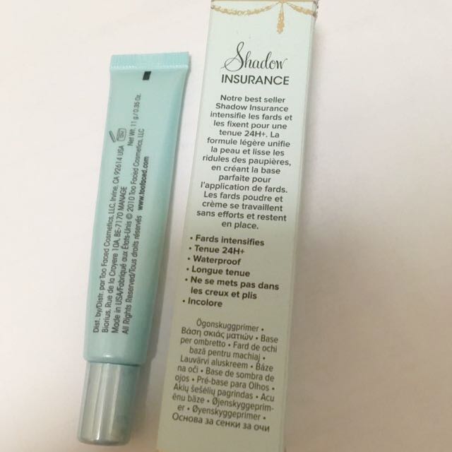Too Faced Shadow Insurance Eye Primer Health Beauty On Carousell