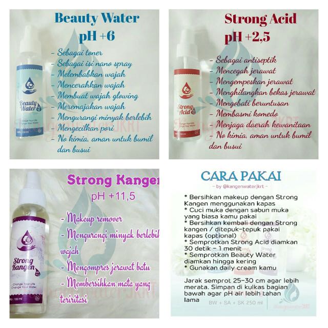 Strong acid shop beauty water