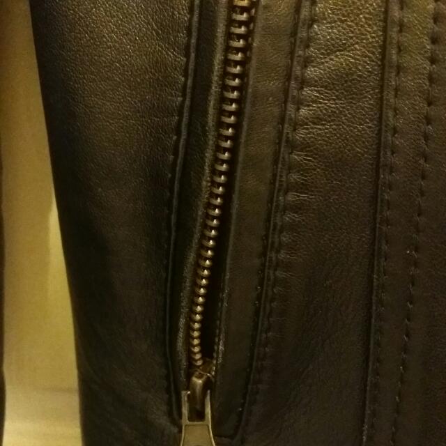 Italian Leather Jacket Handmade In Australia Size 8 S