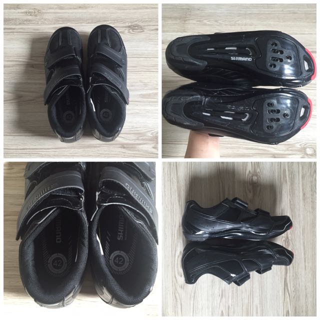 Shimano R065 Road SPD Shoes 2016 Sz EU42 Sports Equipment Bicycles Parts Parts Accessories on Carousell