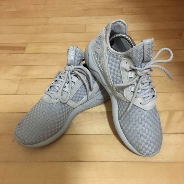 adidas tubular woven grey