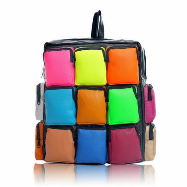 multi pouch backpack