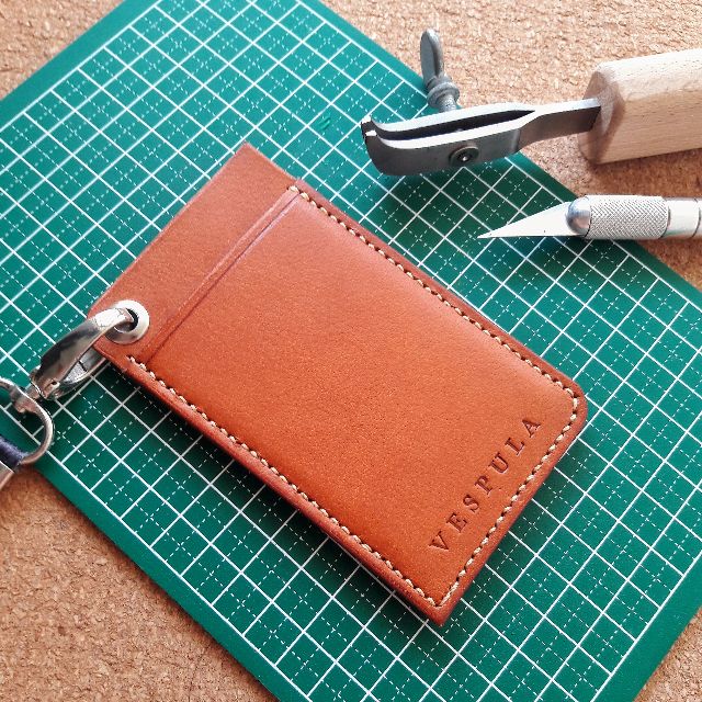 Handcrafted Leather Name Tag Holder Design Craft On Carousell