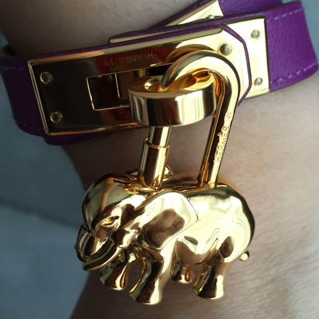 Hermès Elephant Cadena Lock Charm