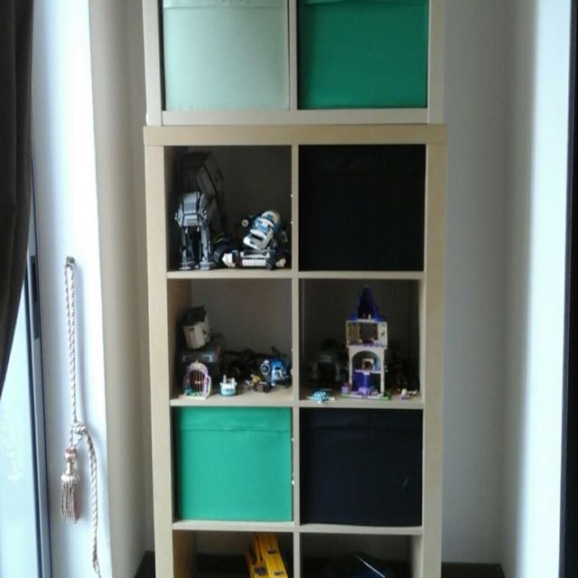 IKEA Kallax shelving 4x2 and 2x2 birch effect, Furniture & Home Living