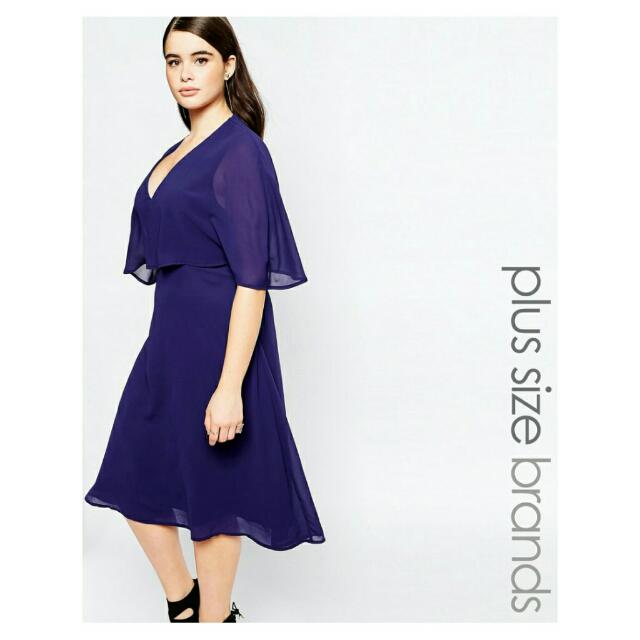 plus size cape dress uk