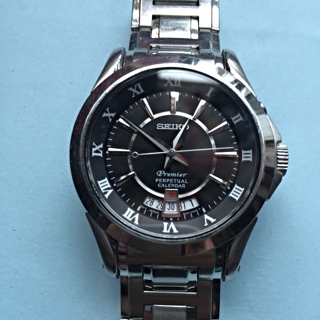 Seiko 6A32-00R0 精工電子萬年曆手錶, 男裝, 手錶及配件, 手錶- Carousell