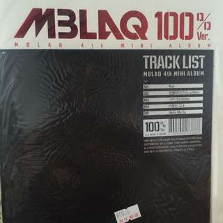 MBLAQ 100% Ver. 4th Mini Album
