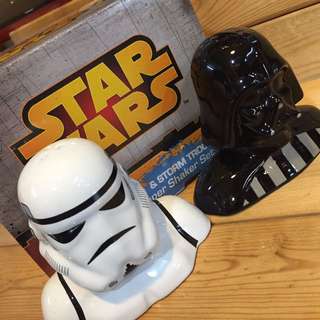 STAR WARS 星際大戰 黑武士 白兵組合 胡椒罐/鹽罐 可做情境擺飾