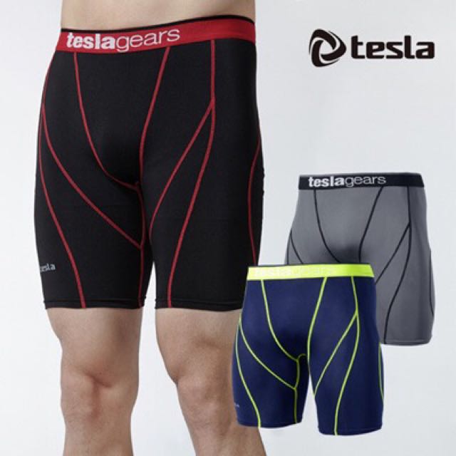Tesla Gears Compressions Shorts Shirts 