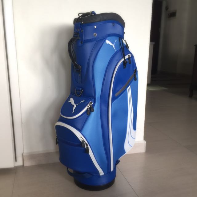 SOLD) Blue Puma Golf Bag, Sports on 