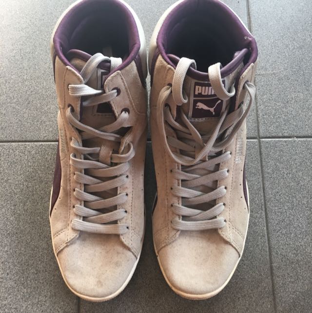 Puma purple sales suede sneakers