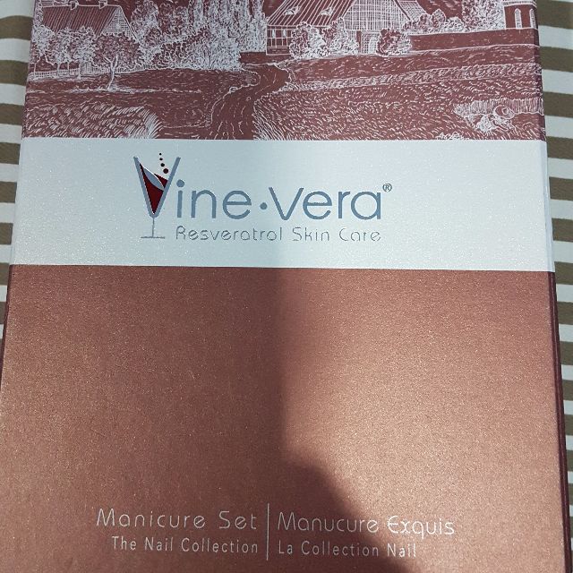 vine vera resveratrol skin care manicure set from mbs truffoire beauty personal care face makeup on carousell