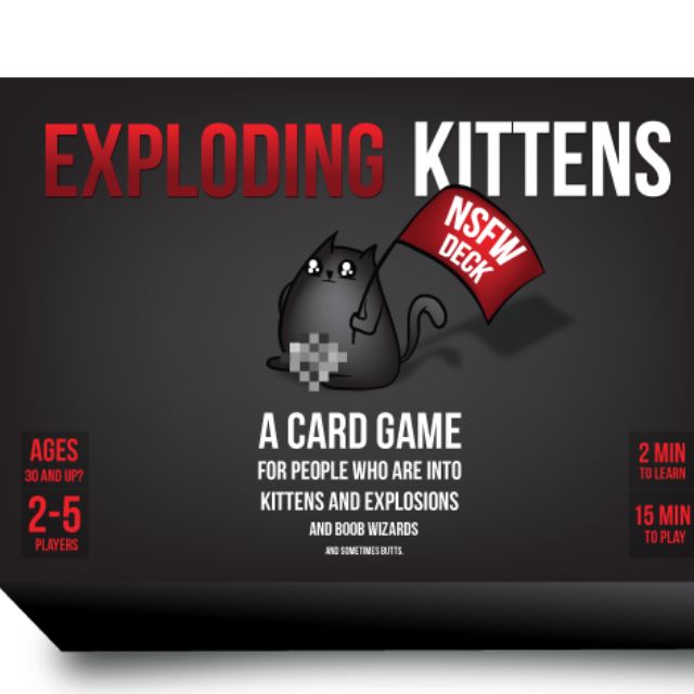 Exploding Kittens NSFW Edition (Category: Board Games & Puzzles) located in Singapore. Submitted by cutecreative (Listing ID 62507555, Image 1). Description: .