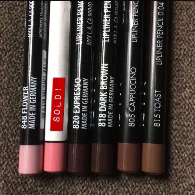 Nyx Lip Liners! Instock!, Beauty & Personal Care, Face, Makeup On Carousell