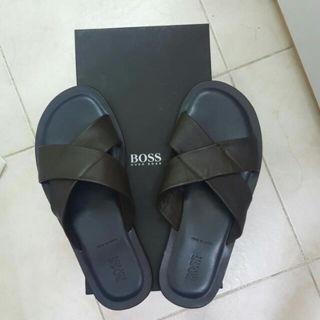 hugo boss mens slippers