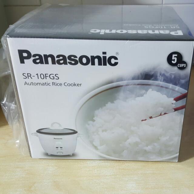 SR10FGS Panasonic AUTO Rice Cooker, TV & Home Appliances, Kitchen