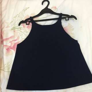 navy halter tank