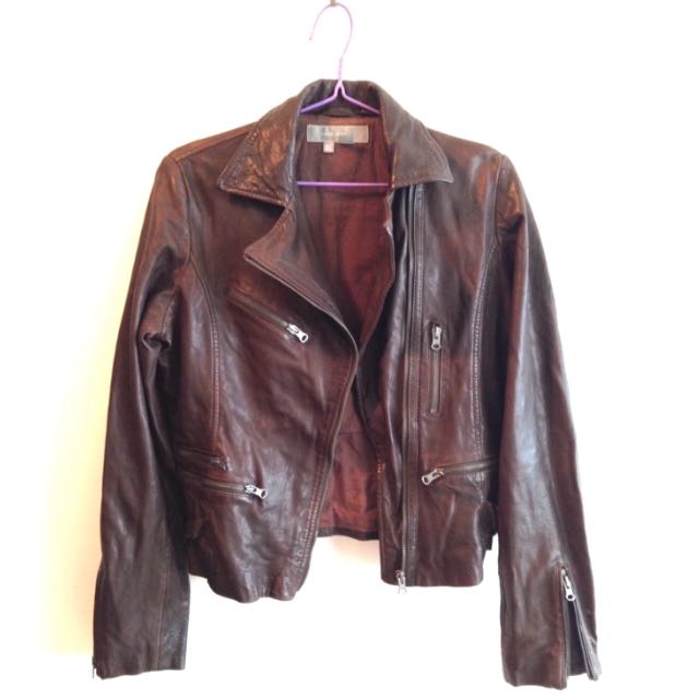 Classic Leather Jacket Zara Woman On Carou Classic Leather Jacket Zara Woman On
